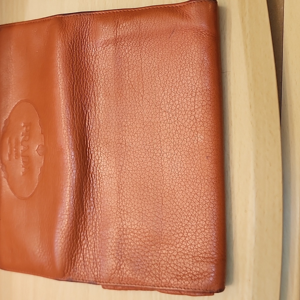 PRADA MILANO Brown Leather Long Wallet - Picture 9 of 14